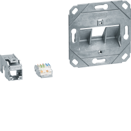 Hager GMKSRJ45C6A1 Module de connexion 1x RJ45 Cat.6a