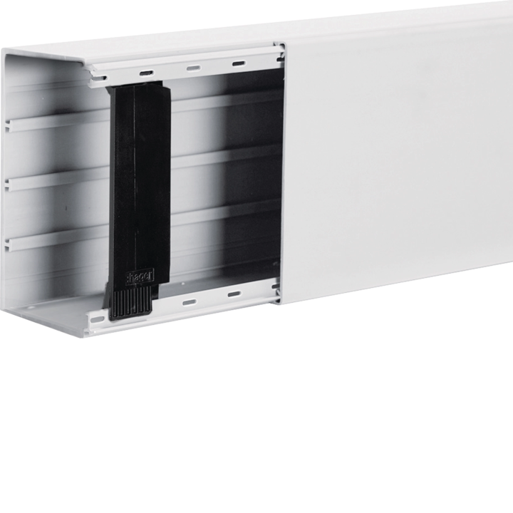 Hager LFF6011009016 Goulotte Liféa 60x110 coupleur + 2 clips blanc