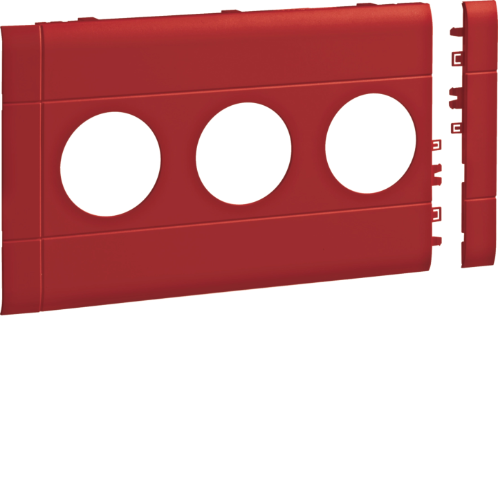 Hager GB10030K3020 Prise frontale triple BR 100 rouge