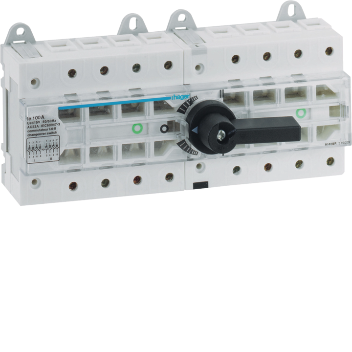 Hager HI405R Modular Change-over Switch 100A