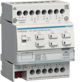 Hager TYMS646T KNX Heating Actuator 6-Channel 24/230V