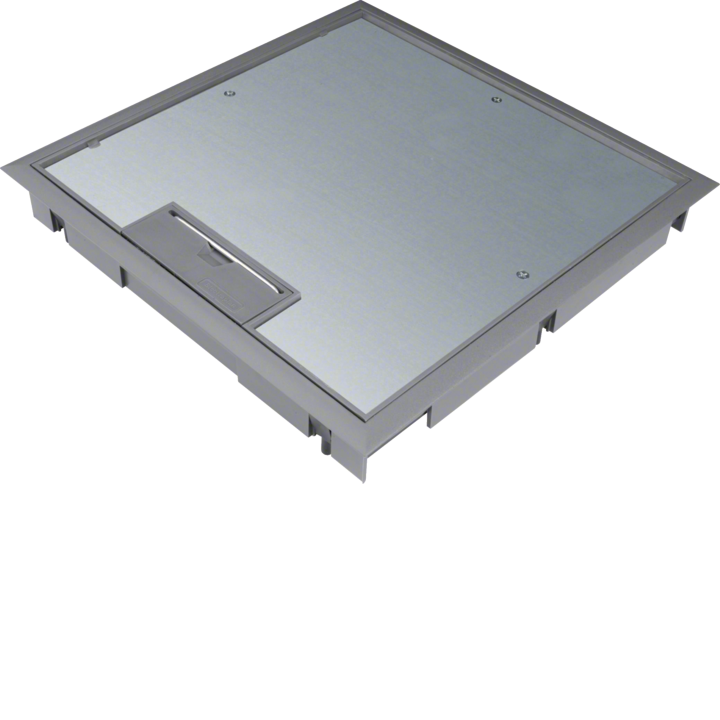 Hager KDQ08057011 Couvercle à charnière Q08 pour sol de 5 mm