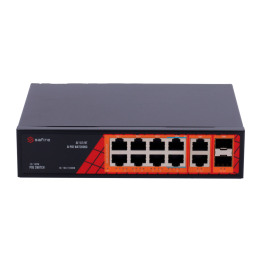 SAFIRE SF-SW1208HIPOE-GF-120 Managed Gigabit PoE Switch 11 Ports 120 W Budget