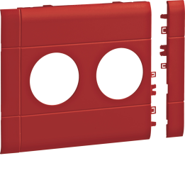 Hager GB120203020 Prise frontale 2 prises BRA/H/S 120 rouge