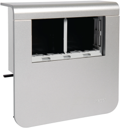 Hager SL20080900D1 Goulotte de Câbles en Aluminium 80x90mm 2m
