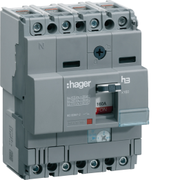 Hager HHA161H MCCB 4P 160A 25kA