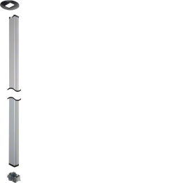 Hager DAK803400ELN DA200 Raccord de serrage 3400 mm, aluminium anodisé