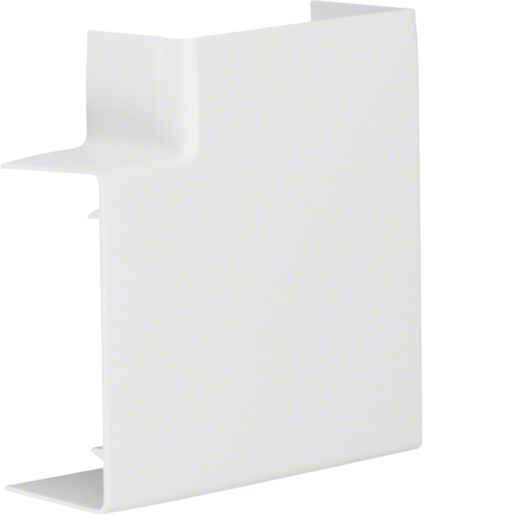 Hager LFF4009059016 Angle plat pour goulotte LF/LFF 40x90mm blanc signalisation
