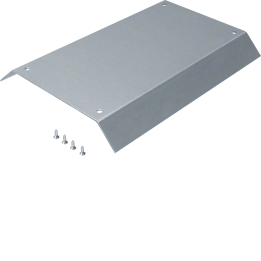 Hager AKB42000402 Blind Lid 400mm 45° Two-Sided for AK 200x40 Trunking