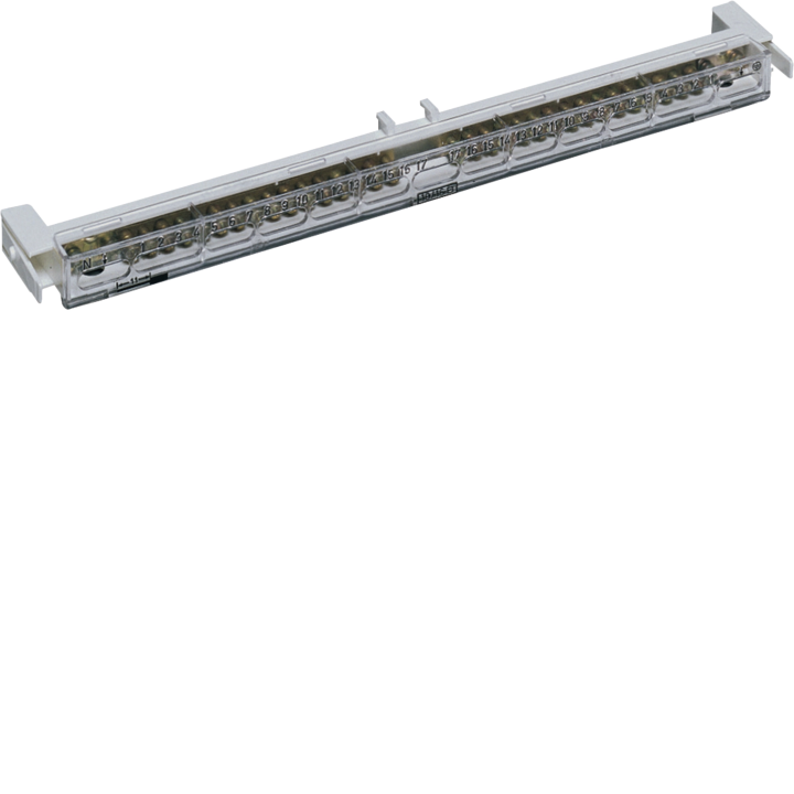 Hager VZ522 PE/N Terminal Support, Volta, 17 Terminals