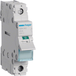 Hager SBN140 1P 40A Interruptor Seccionador