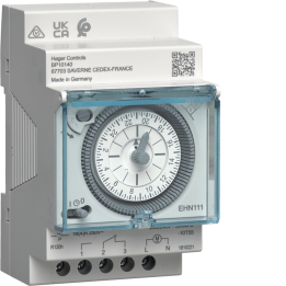 Hager EHN111 Time Switch Daily Cycle with Reserve 1W/16A 3 Modules