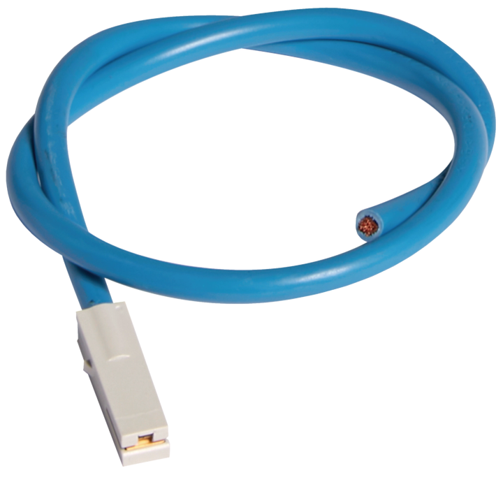 Hager KZ074 Connecting Cable, 500mm, Blue, 10mm²