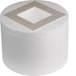 Hager SEVR10200 Élément de boîtier pour goulotte R10, hauteur 200 mm