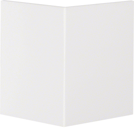 Hager R89299010 Couvercle d'angle externe pour goulotte BR70100, blanc pur