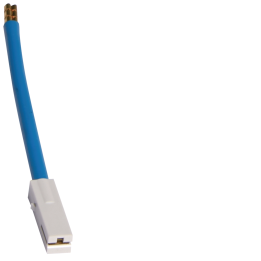 Cable de conexión Hager KZ004, 120 mm, azul, 10 mm²