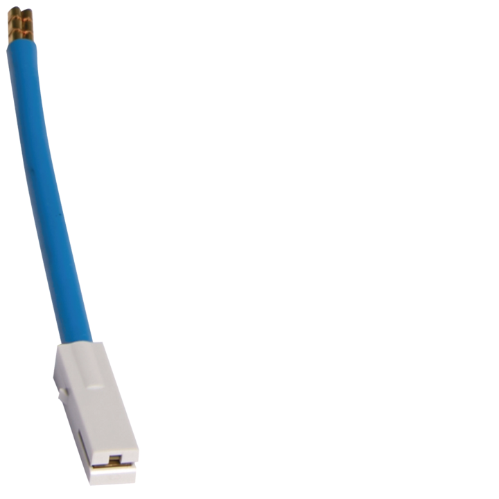 Cable de conexión Hager KZ004, 120 mm, azul, 10 mm²