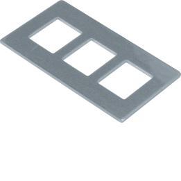 Hager GTVDM013 Plaque de support pour GTVD2/3 avec 3xRJ45, 19,3x14,8 mm