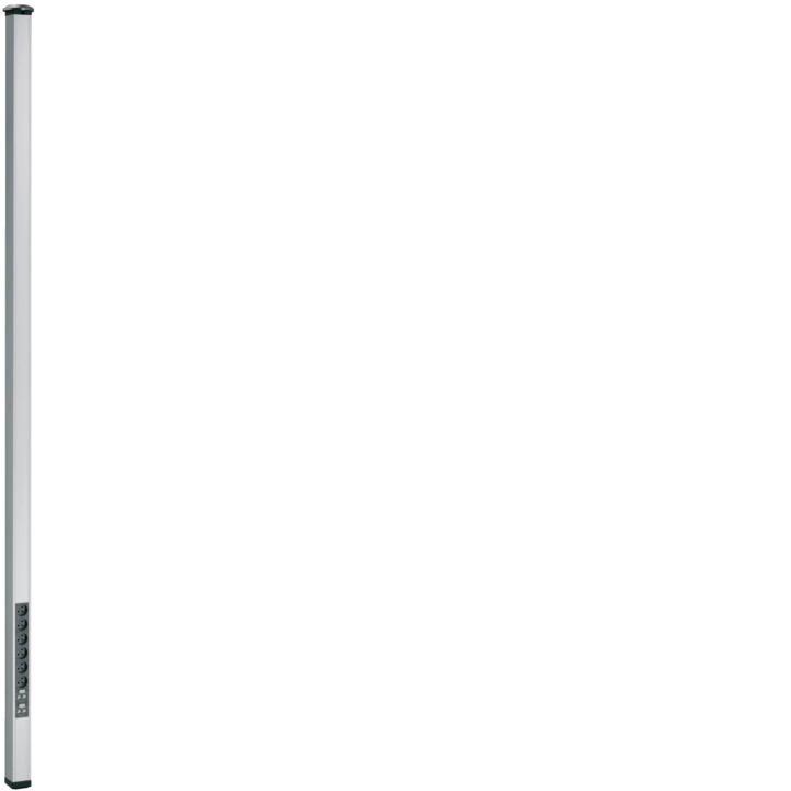 Hager DAS452700ELN Versipole F 2, 70-3m, Goulotte de Câble en Aluminium Anodisé Naturel