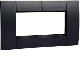 Hager GT4529011 Boîte de prise de courant intelligente 2 gangs 45 x 45 mm Noir