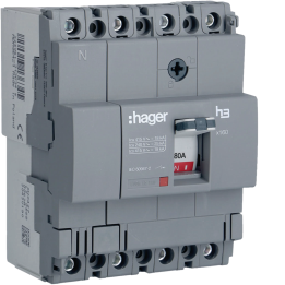 Hager HDA081L MCCB 80A 4P 18kA