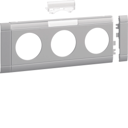 Hager GB080317035 Plaque frontale couvercle de prise triple 80 LF lg