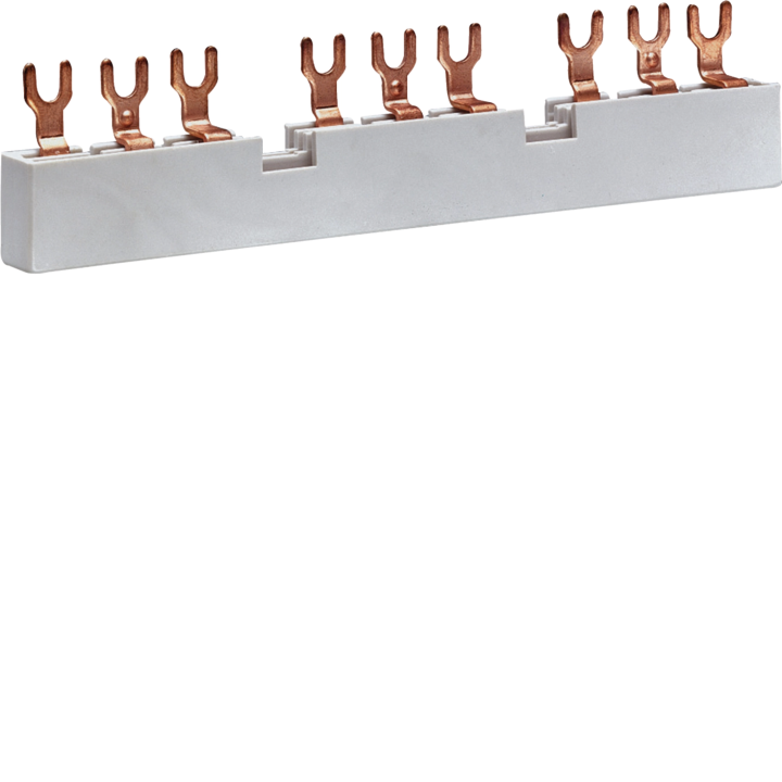 Hager KD303M Busbar 3 Motor Starters 3P Fork 10mm²