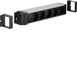 Hager NRS0005D00 Bloque de distribución de 5 salidas, abrazadera de jaula Wago, 24 A 400 V