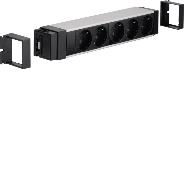 Hager NRS0005D00 Bloque de distribución de 5 salidas, abrazadera de jaula Wago, 24 A 400 V