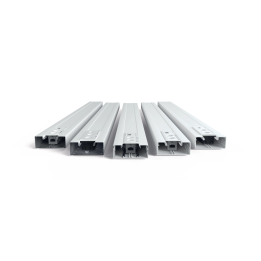 Hager BRA701721ELN Base de goulotte en aluminium anodisé naturel