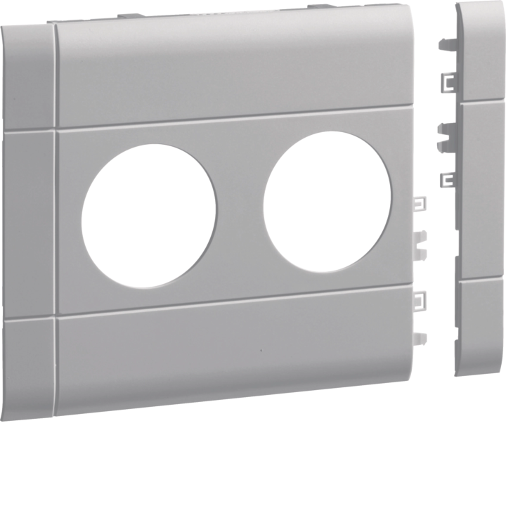 Hager GB100207035 Plaque frontale, prise double BRH 100, blanc