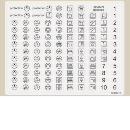 Hager LT051 Labels for Circuit Indication