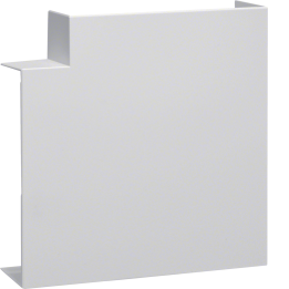 Hager BRP652105DH9016 Coin plat pour goulotte de câbles, blanc