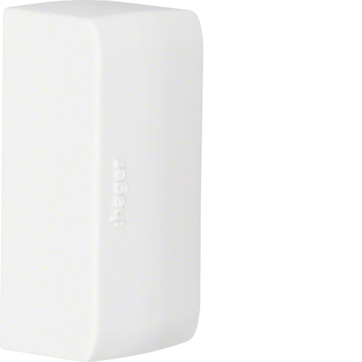 Hager ATA205069016 Embout pour goulotte ATEHA, 20x50mm, blanc signalisation