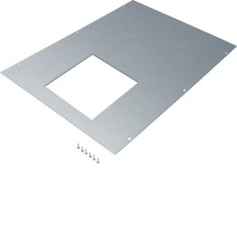 Hager BKA600800Q12 Couvercle pour goulotte BKF/BKW600, 800 mm, gris