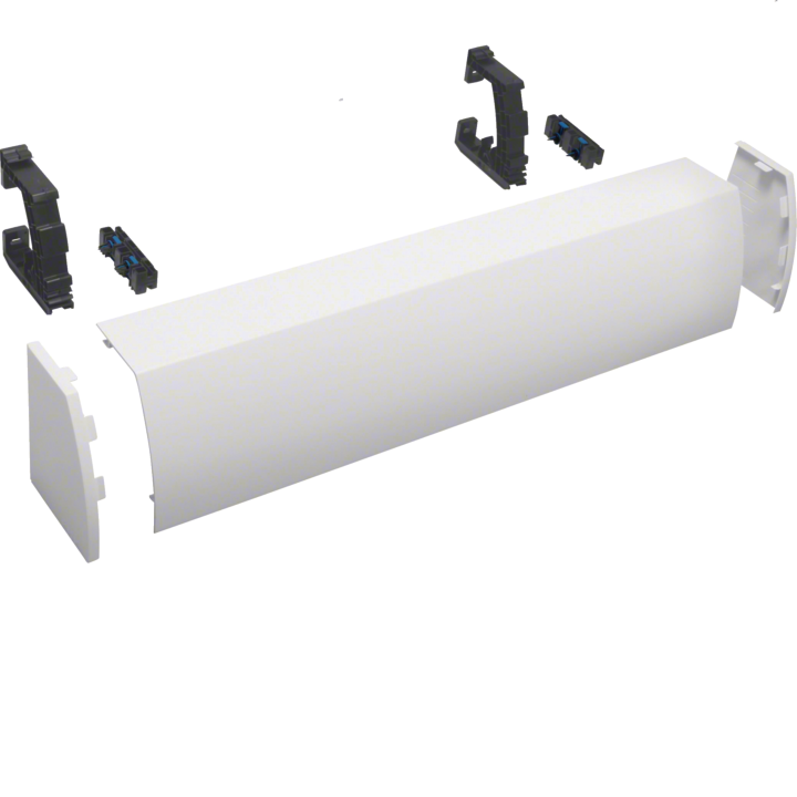 Hager FZ443N Cache-câble, 3 sections, fixation par boîte