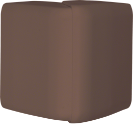 Hager ATA205038014 Coin extérieur pour goulotte ATEHA, 20x50 mm, marron