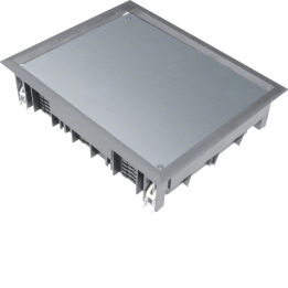 Hager VDE09127011 Couvercle d'inspection pour goulotte de sol, chape de 12 mm