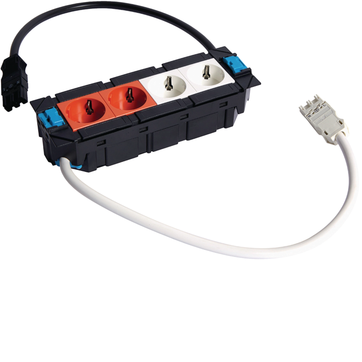 Hager GTV2RW2ROWA325 Prise de courant 2xRW 2xRO WA H25VV-F3G2,5