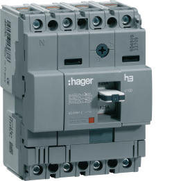 Hager HDA126L MCCB 4P 125A 18kA