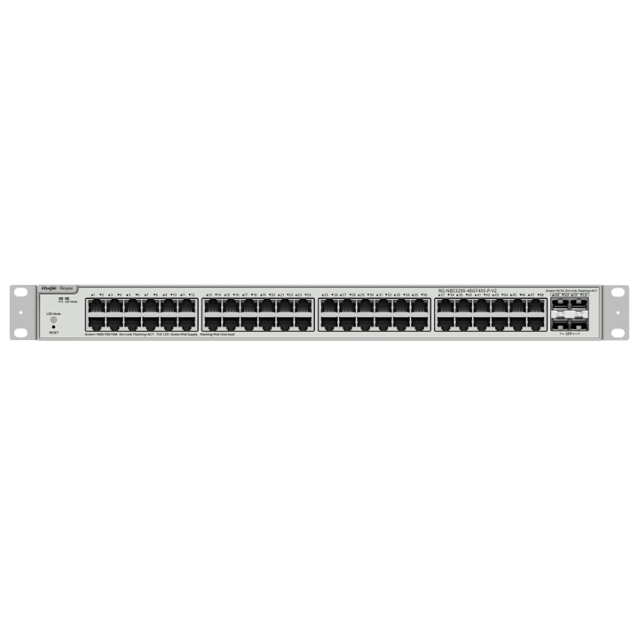 REYEE RG-NBS3200-48GT4XS-P-V2 Managed PoE+ Switch 48 Gigabit Ports 4 SFP+ 10G Uplinks 370W