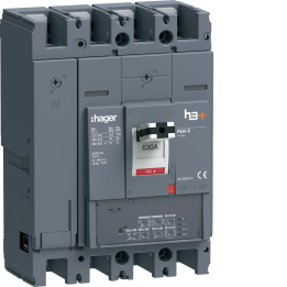 Hager HEW631JR MCCB H3+ P630 LSI 4x630A 70kA