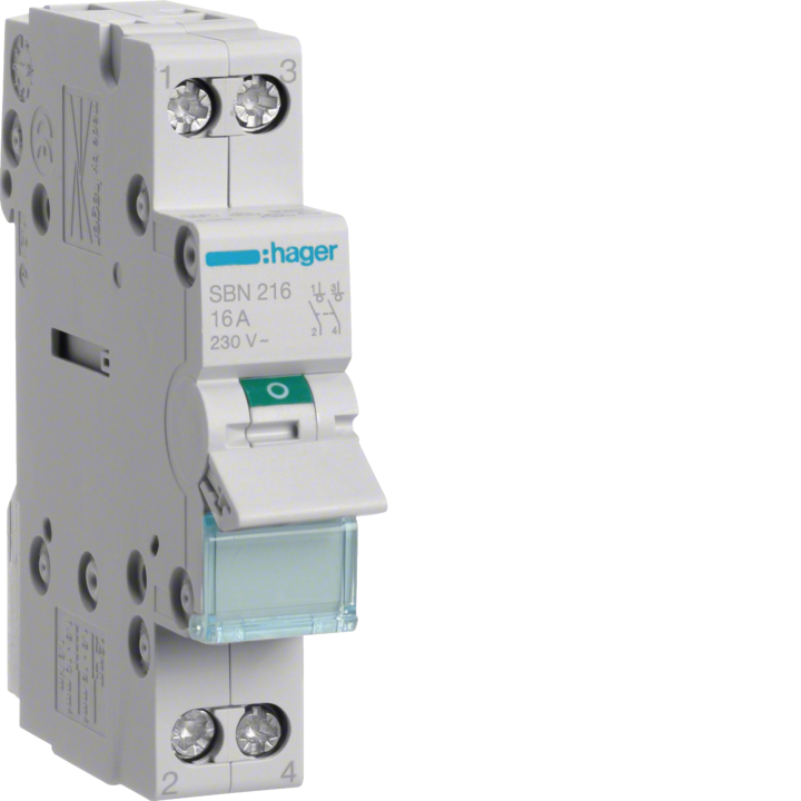 Hager SBN216 2P 16A Switch
