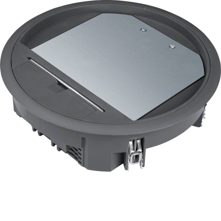 Hager VR06129005 Unité d'alimentation de goulotte de sol, profondeur 12 mm