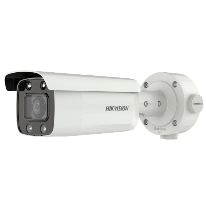 HIKVISION PRO DS-2CD3646G2/P-LZS(2.8-12mm) 4MP Bullet IP Camera with PoE, IP67, 60m IR, White Light, Varifocal Lens