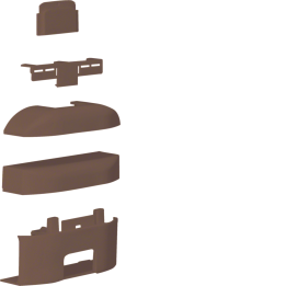 Hager ATA122088014 Pièce en T pour goulotte de câbles ATEHA 12x20, marron