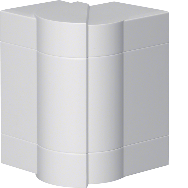 Hager BRP651303H9016 Coin extérieur pour goulotte BRP/BRAP65130, blanc signalisation (RAL 9016)