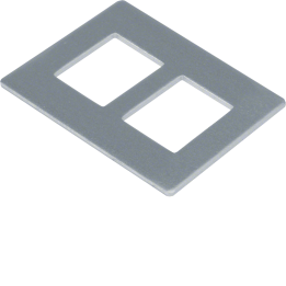 Hager GTVDM052 Plaque de support pour GTVD2/3, 2xRJ45, 20,1x14,8 mm