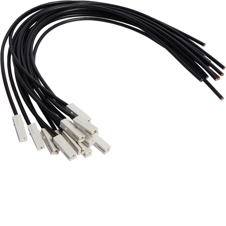 Hager KZ052 Cable de conexión, 500 mm, negro, 6 mm²