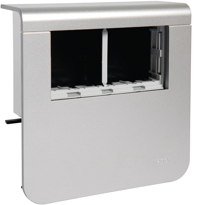 Hager SL20080903D1 Goulotte de Câbles en Aluminium 80x90mm